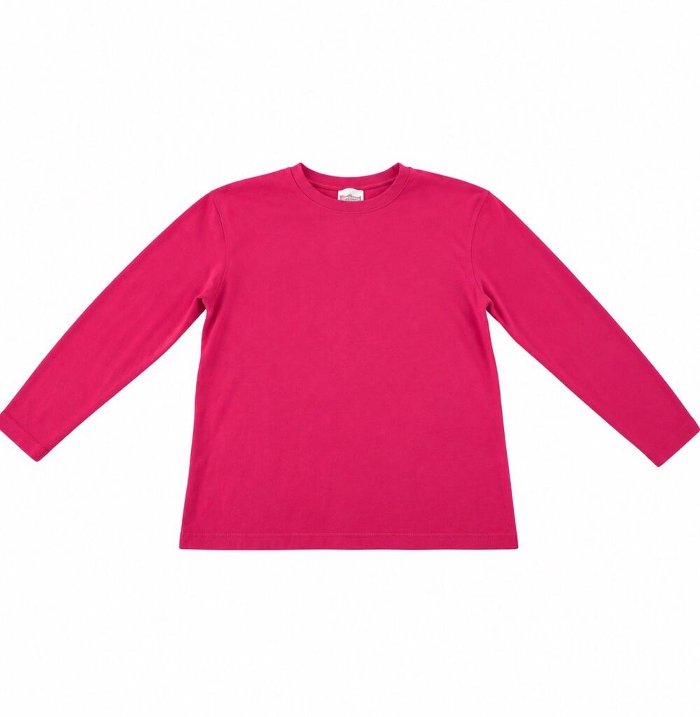 Westbound Women’s Medium Pink Long Sleeve Crew Neck T-Shirt Basic Top